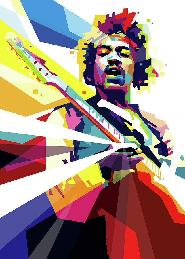 Jimi Hendrix Digital Art By Vidi Widyasari Fine Art America 