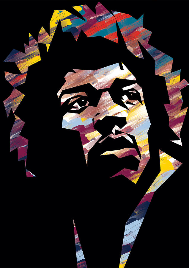 Jimi Hendrix WPAP Art Digital Art by David Mitchell - Fine Art America