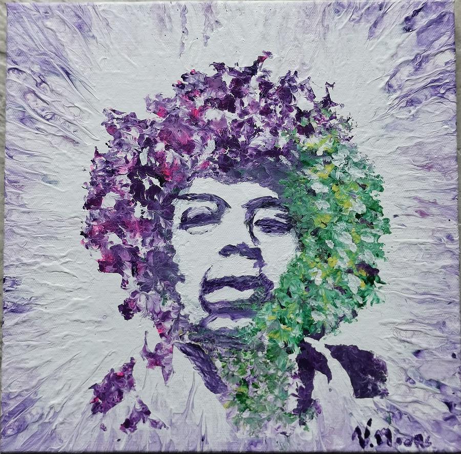 Jimi - Purple Haze Painting