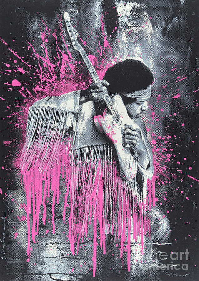Jimi Splash Digital Art by My Banksy