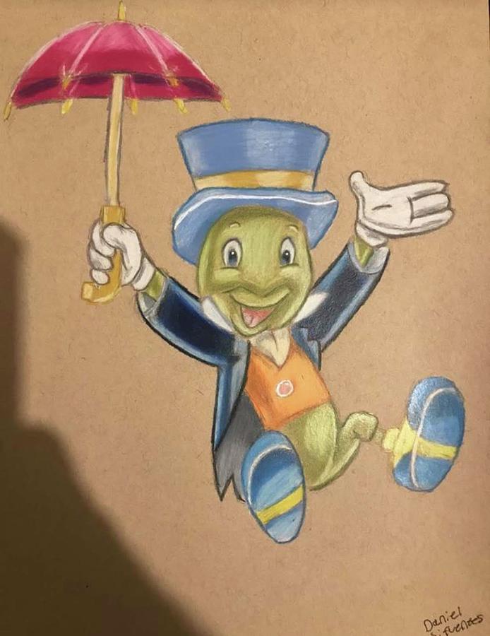 Jiminy Cricket Drawing by Daniel Sifuentes Fine Art America