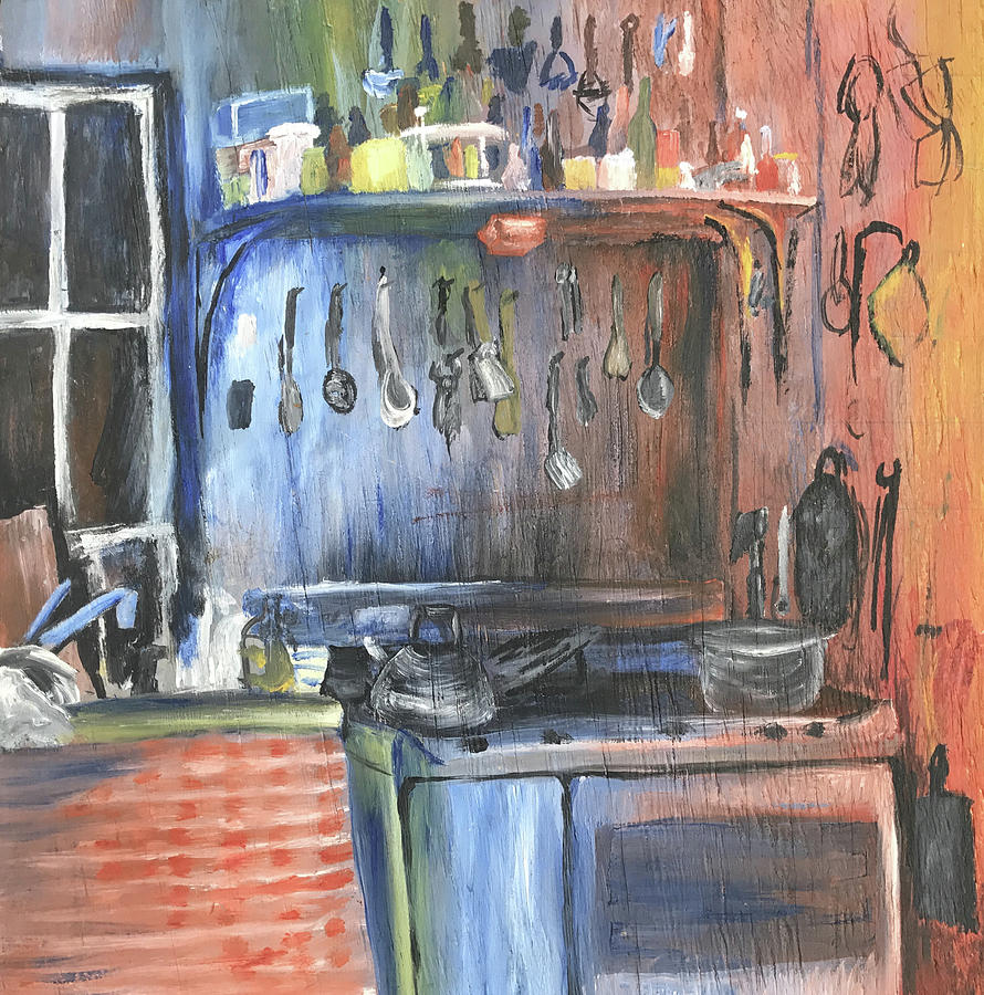 Jimmy and Teresamaries Kitchen Painting by Teresamarie Yawn