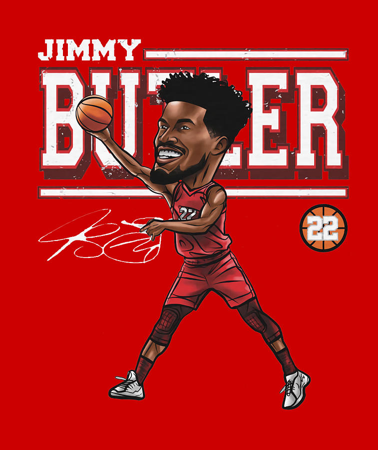 Jimmy Butler Cartoon Digital Art by Kelvin Kent - Fine Art America