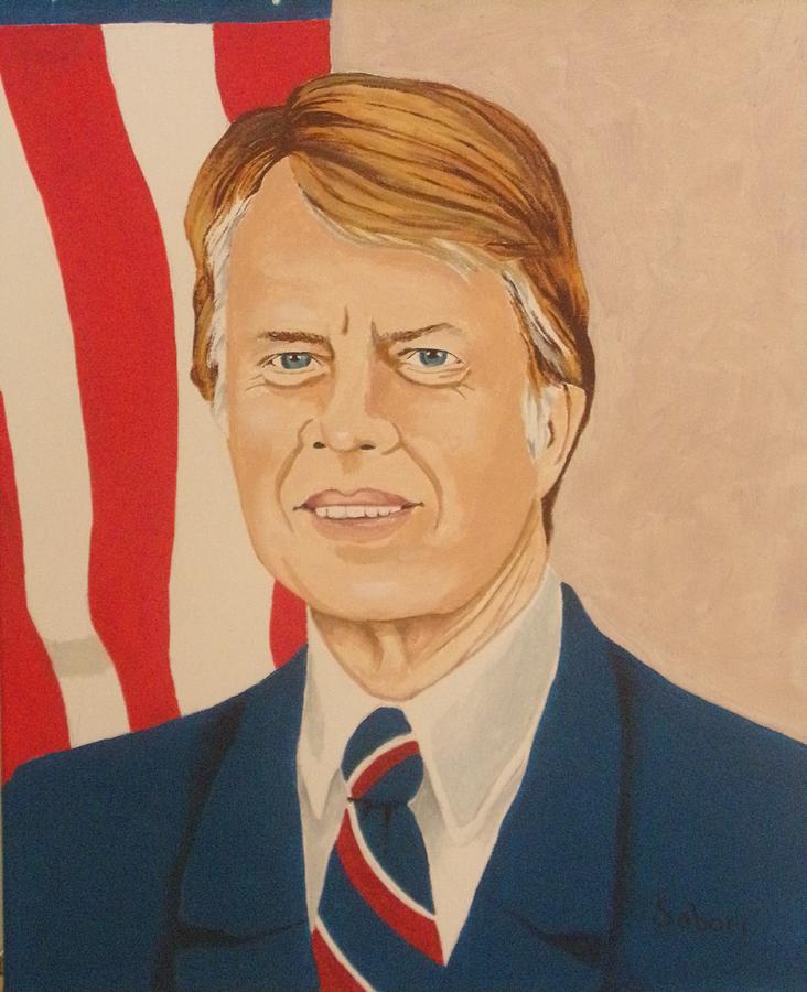 Jimmy Carter Painting by Andrew Sabori - Fine Art America