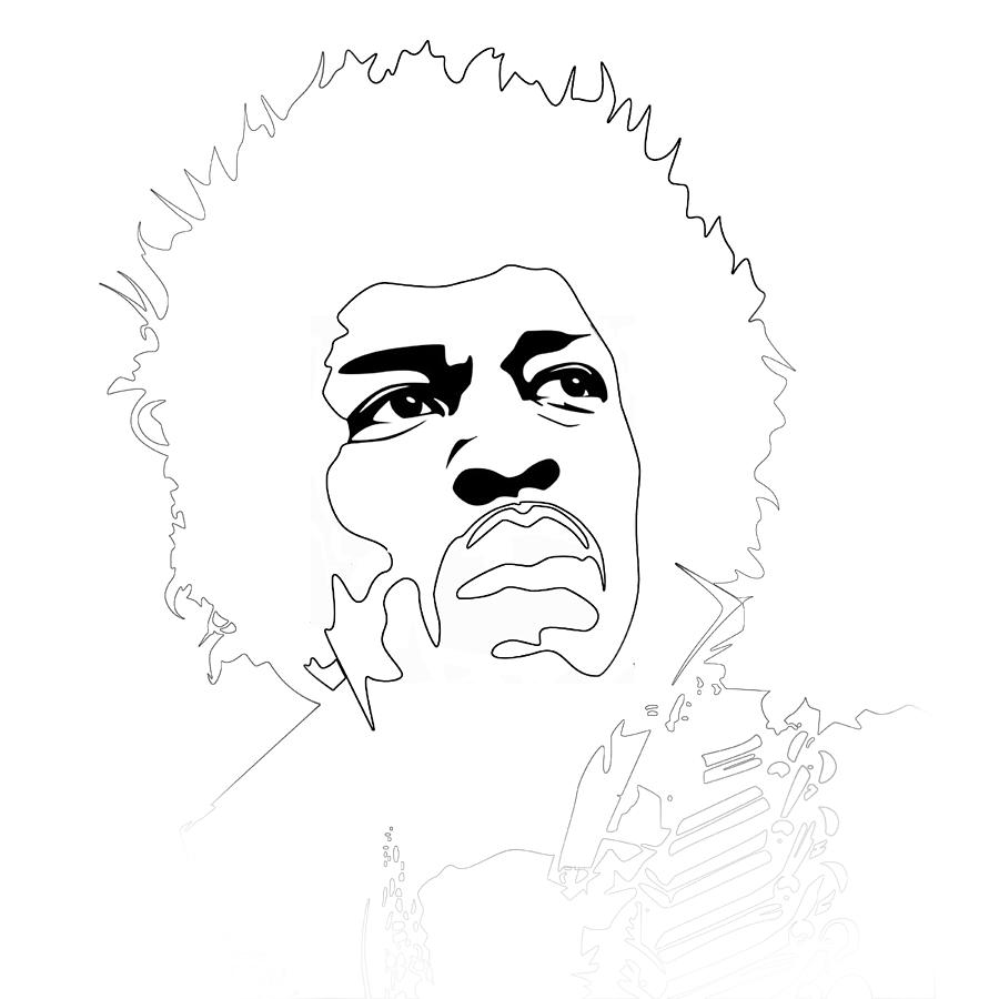 Jimmy Hendrix Digital Art by Naxart Studio - Fine Art America