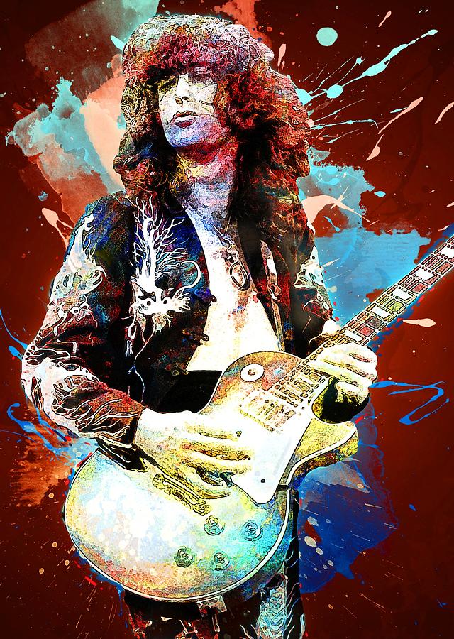 Jimmy Page. Led Zeppelin. Digital Art by Tarquinio Yeates - Fine Art ...