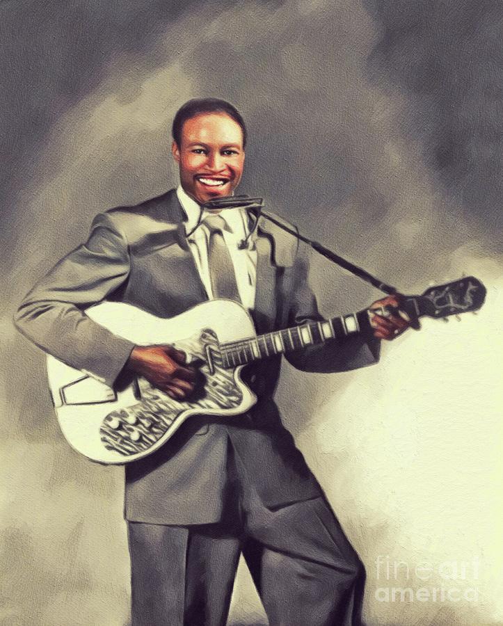 Jimmy Reed, Music Legend Painting