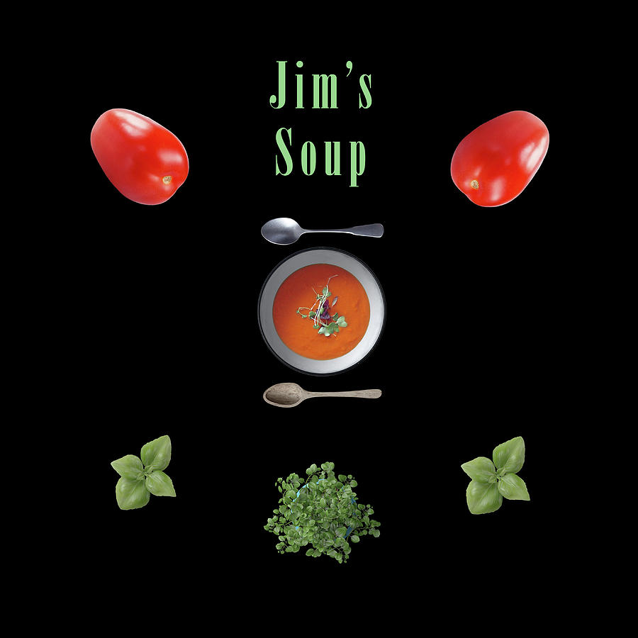 Jims Soup  Mixed Media by Johanna Hurmerinta