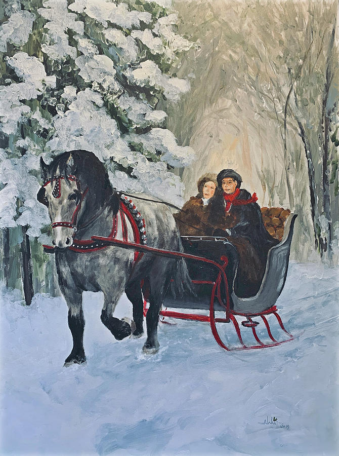 Jingle Bells Painting by Alan Lakin