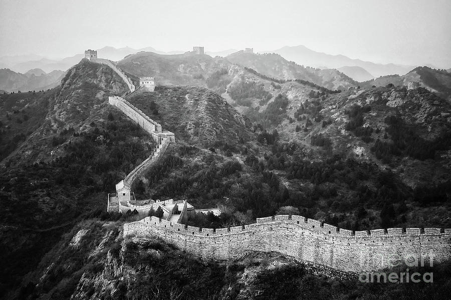Sunset Photograph - Jinshanling Great Wall 2 by Iryna Liveoak