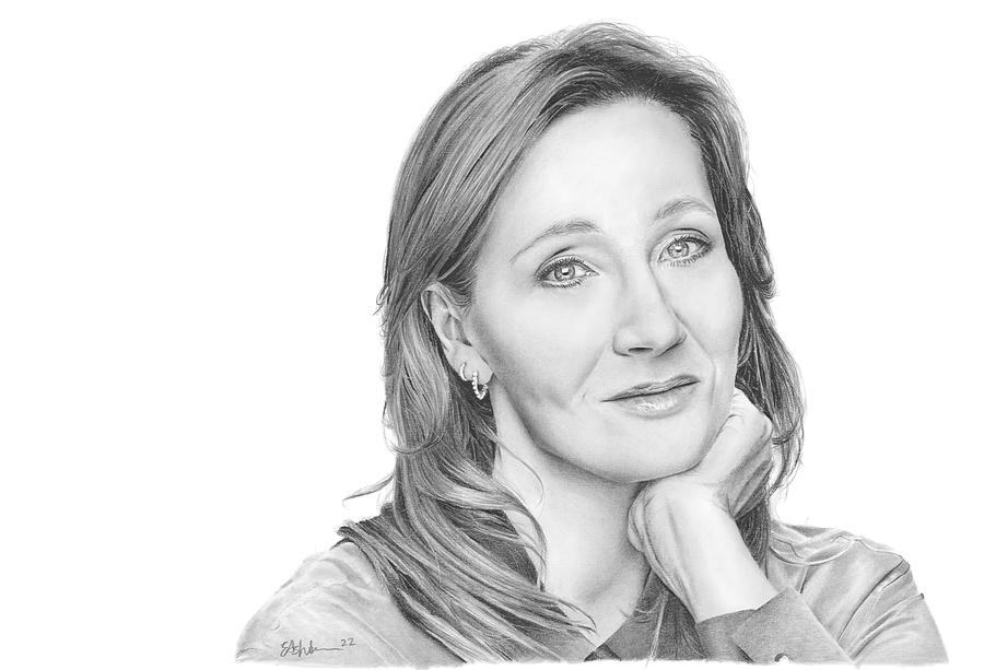 JK Rowling Drawing by Emmy Jewel Fine Art America