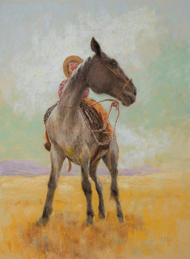 Horse Painting - Jo and Sturgill by Jim Tyler