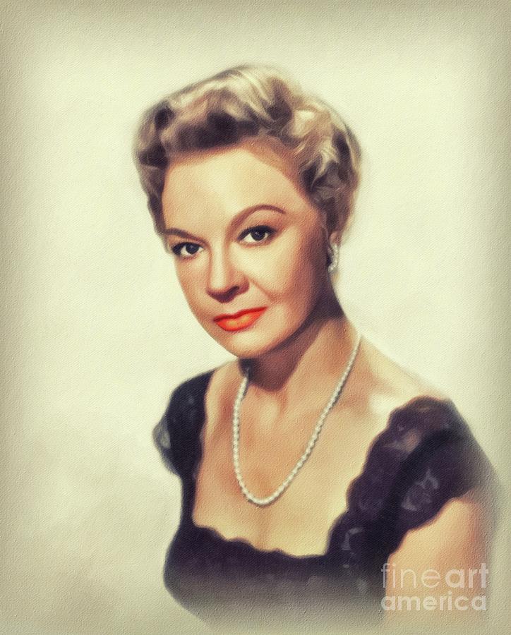 Jo Van Fleet, Vintage Actress Painting