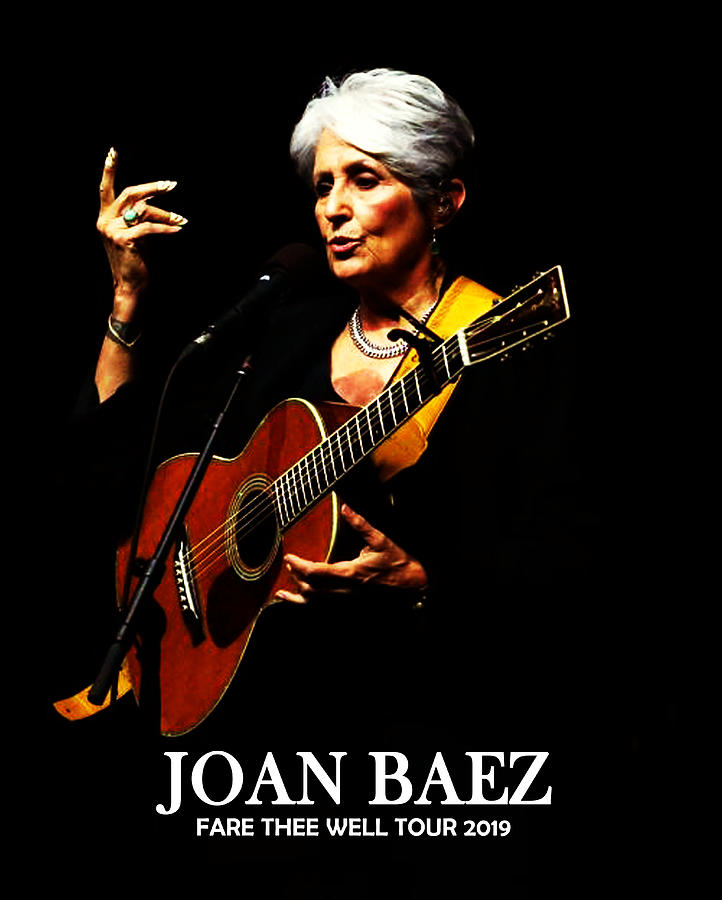 Joan Baez Digital Art by Jack Rothman Fine Art America