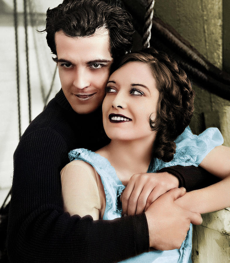 Joan Crawford Photograph - Joan Crawford and Ramon Novarro - 1928 by Movie World Posters