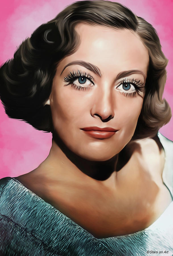 Joan Crawford Painting - Joan Crawford illustration -b1 by Movie World Posters