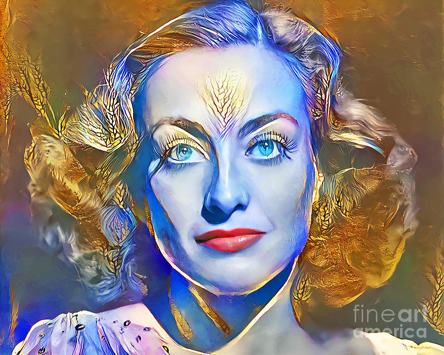 Joan Crawford in Contemporary Modern Art 20211121 v2 Photograph by Wingsdomain Art and Photography