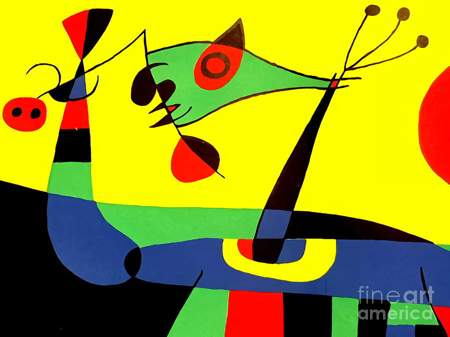 Joan Miro Abstract Genius Digital Art By Alinas Watson Fine Art America   Joan Miro Abstract Genius Alinas Watson 