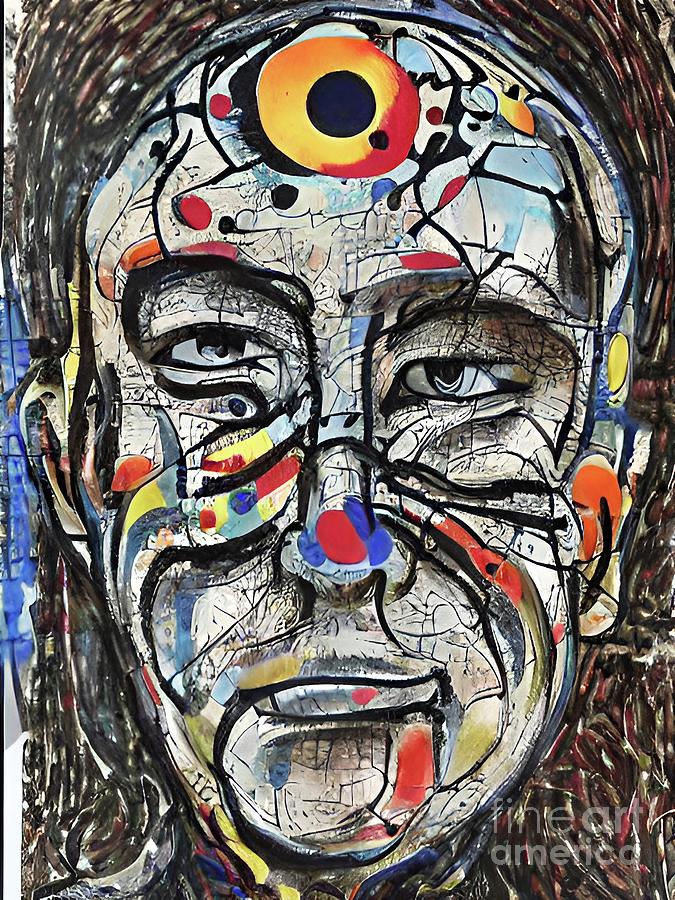 Joan Miro expressionist portrait Digital Art by Christina Fairhead Art and Merch Joan Miro expressionist portrait Digital Art by Christina Fairhead Art and Merch