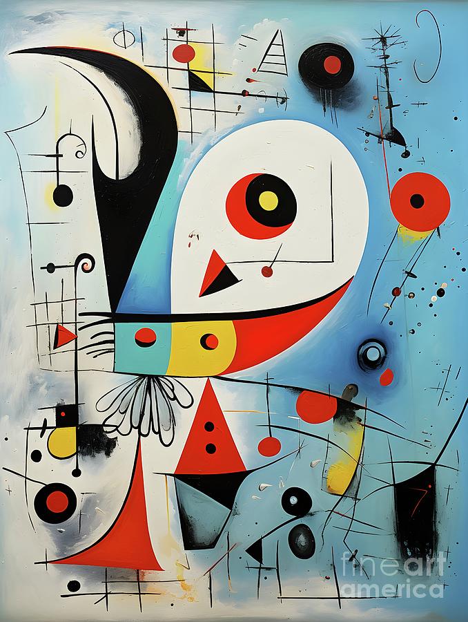 Joan Miro inspired Art Print Painting by Enzo Matteo - Fine Art America