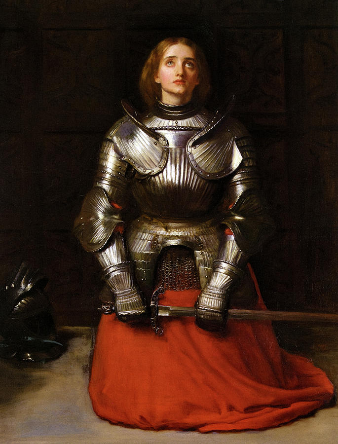 John Everett Millais Painting - Joan of Arc, 1865 by John Everett Millais