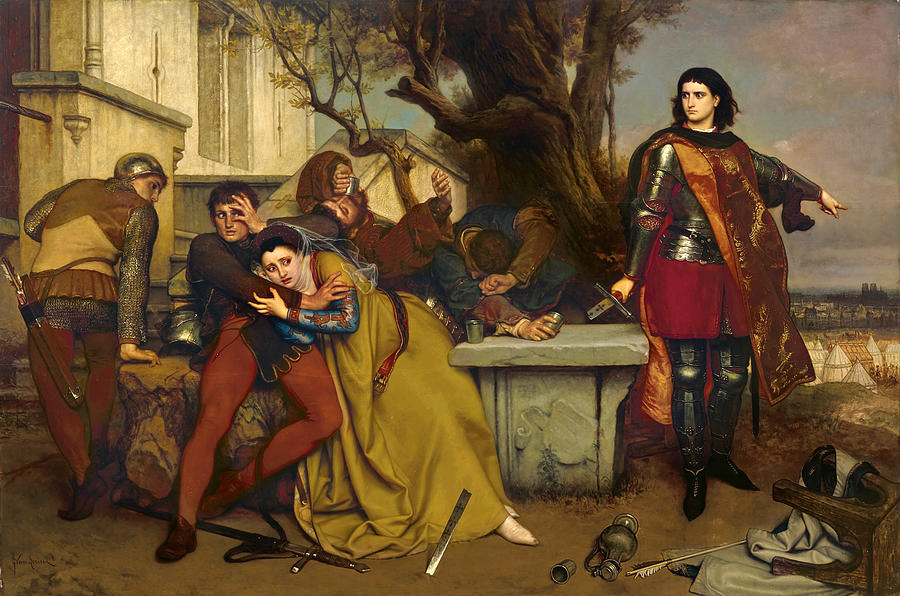 Joan of Arc at the Siege of Paris Painting by Joseph van Lerius