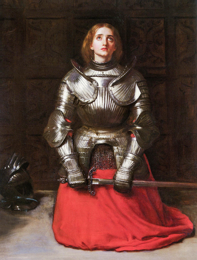 Joan Of Arc Painting - Joan of Arc by John Everett Millais 1865 by John everett Millais