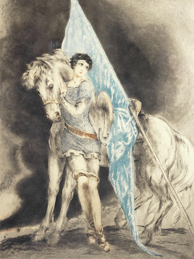 Joan Of Arc Painting - Joan of Arc by Louis Icart