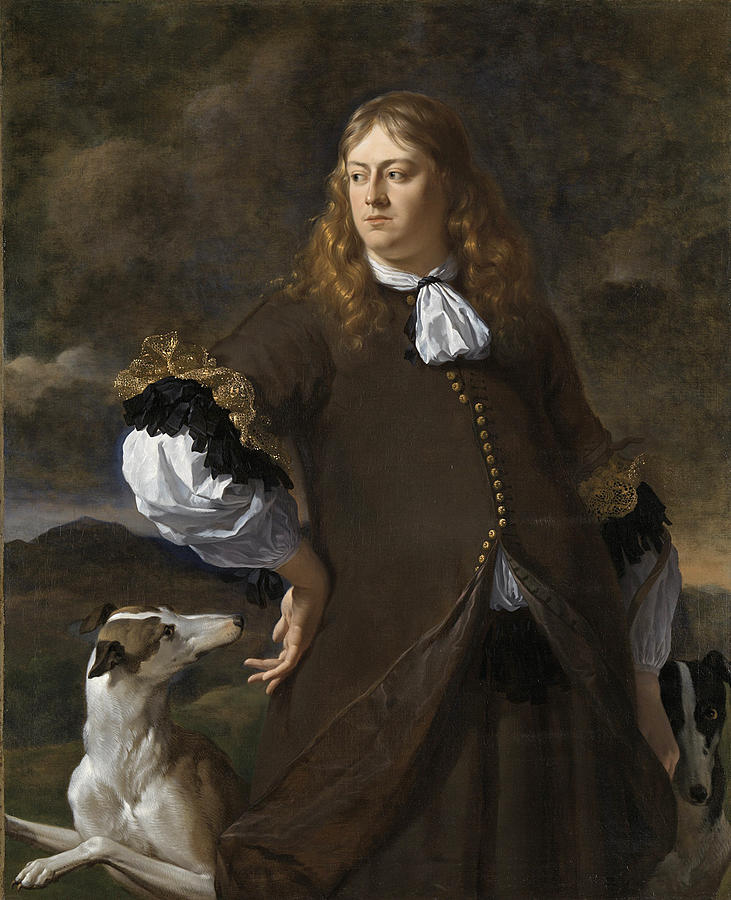 Joan Reynst, Lord of Drakestein and the Vuursche. Captain of the Amsterdam militia in 1672 Painting by Karel Dujardin