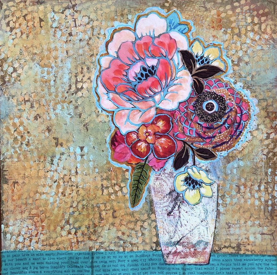 Joanie Loves Chachi Mixed Media by Kim Keller - Pixels