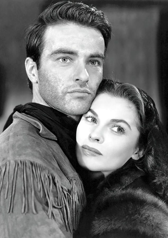 JOANNE DRU and MONTGOMERY CLIFT in RED RIVER -1948-, directed by HOWARD HAWKS. Photograph by Album