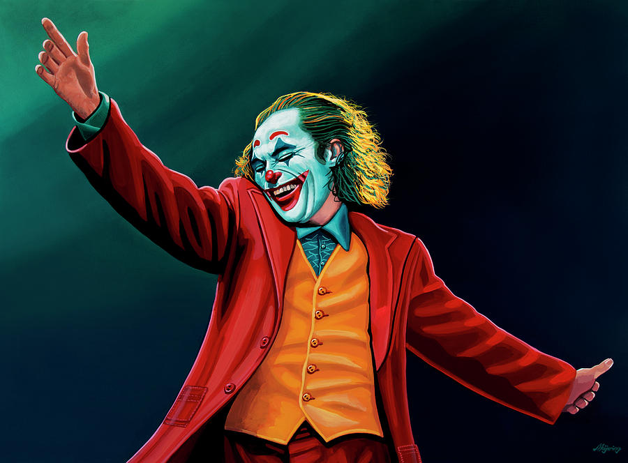 Joaquin Phoenix Painting - Joaquin in Joker Painting by Paul Meijering
