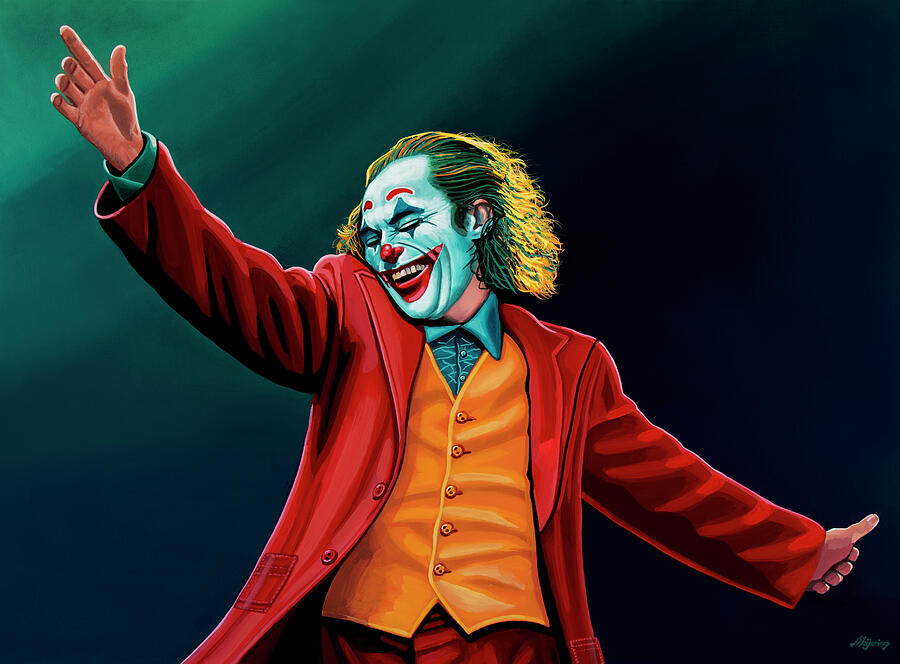 Joaquin in Joker Painting Painting by Paul Meijering