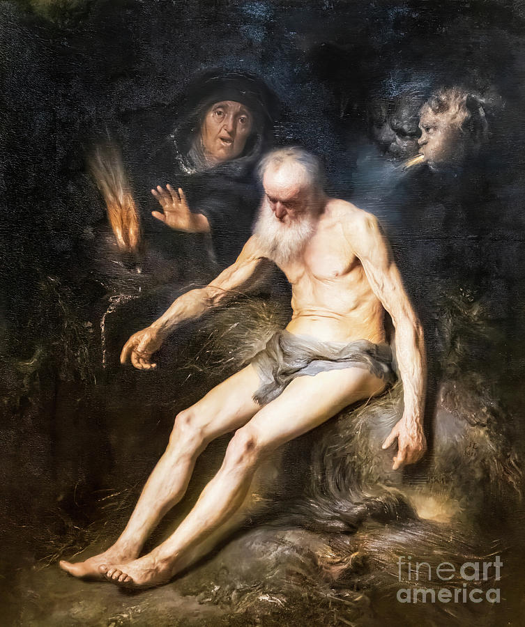 Job by Jan Lievens 1631 Painting by Jan Lievens