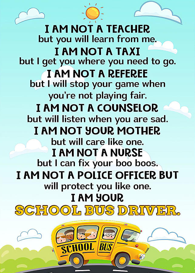 Jobs School Bus Driver Poster Digital Art by Gambrel Temple | Fine Art ...