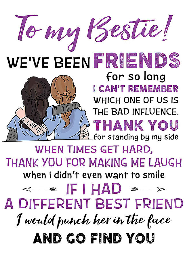 Jobs TO MY BESTIE WE've BEEN FRIENDS NURSE POSTER Digital Art by ...