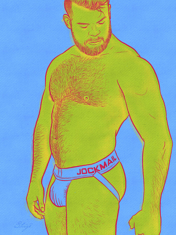 Nude Digital Art - Jockstrap PopSet No.2 by Simon Sturge