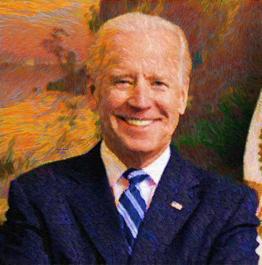 Joe Biden 2020 Painting by Rafael Salazar