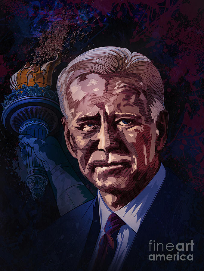 Politician Digital Art - Joe Biden by Andrzej Szczerski