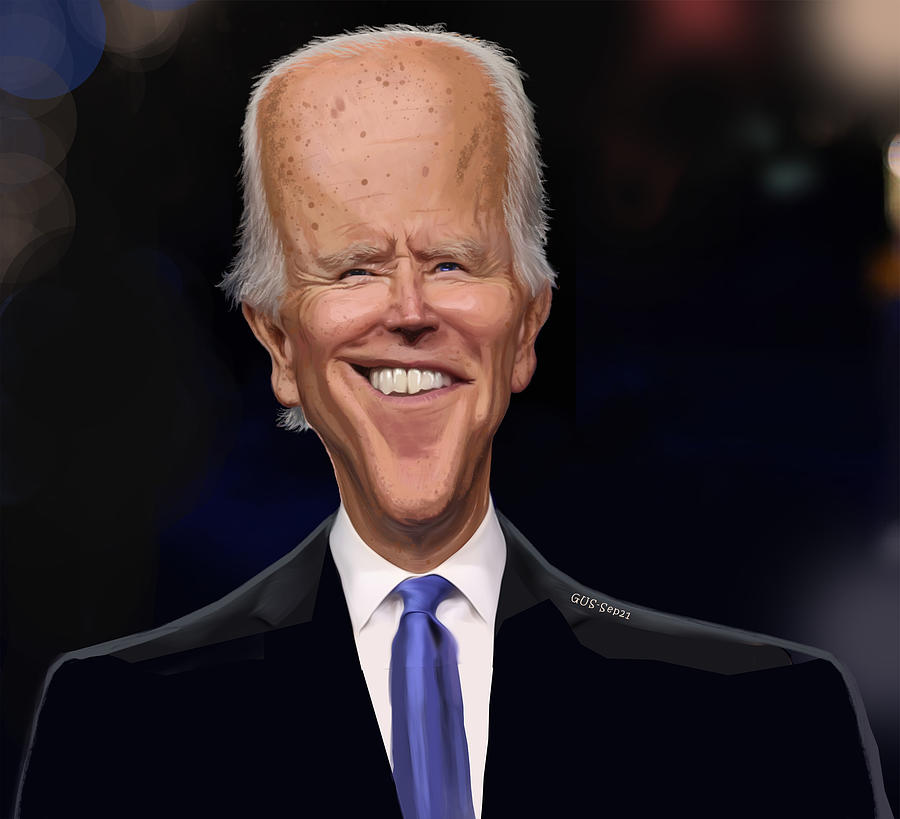 Joe Biden Caricature Digital Art by Enrique Monteza - Pixels