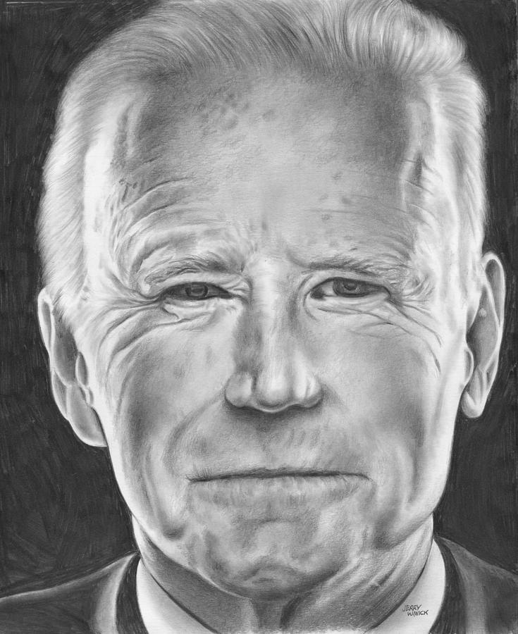 Joe Biden Drawing - Joe Biden by Jerry Winick Joe Biden Drawing - Joe Biden by Jerry Winick