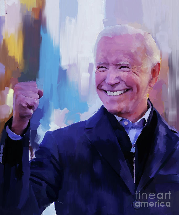 Joe Biden New American President Painting