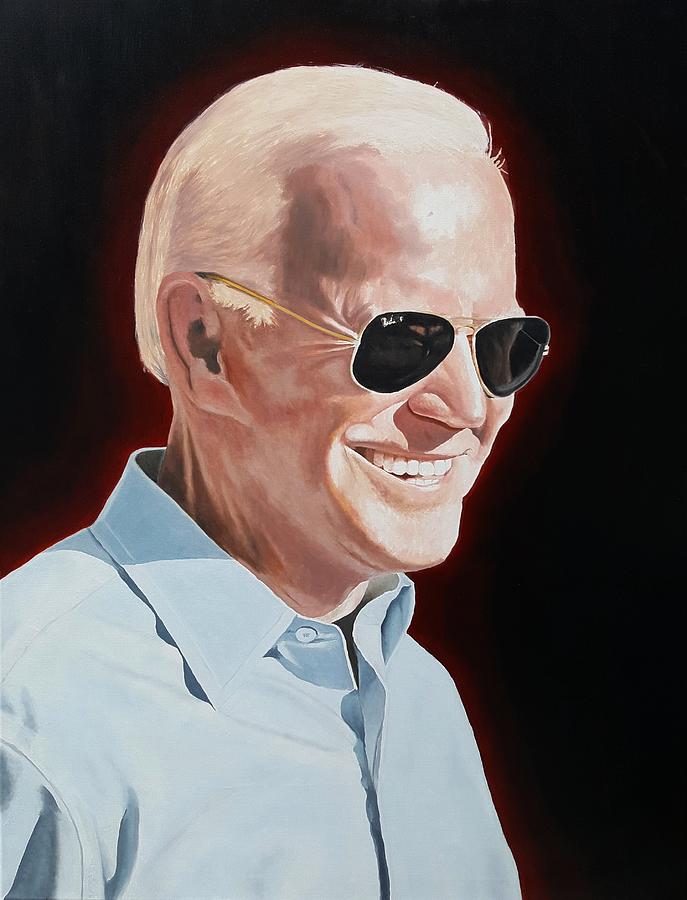 Biden Painting - Joe Biden Painting by Dave Martsolf Biden Painting - Joe Biden Painting by Dave Martsolf