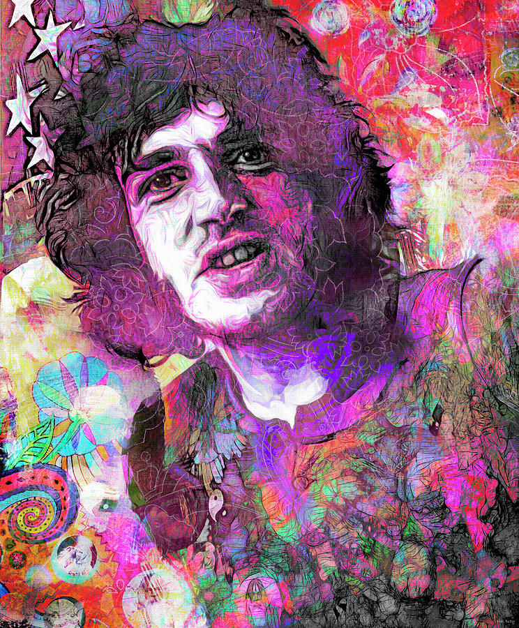 Joe Cocker Singer Woodstock Mixed Media by Mal Bray - Fine Art America