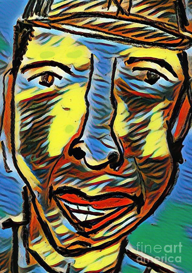 Joe DIMaggio#2 Pastel by Phil Gioldasis