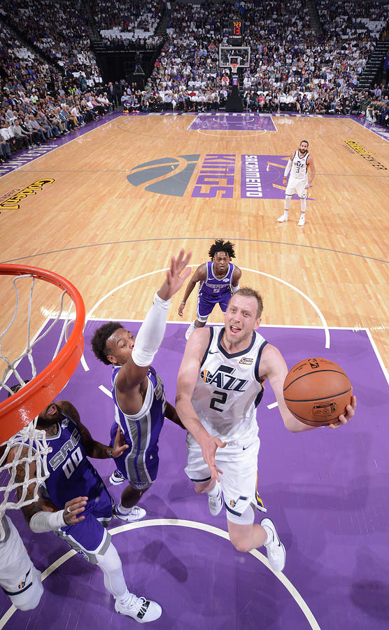 Joe Ingles and Buddy Hield Photograph by Rocky Widner
