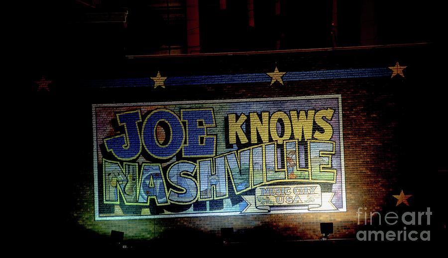 Joe Knows Nashville Photograph by David Bearden