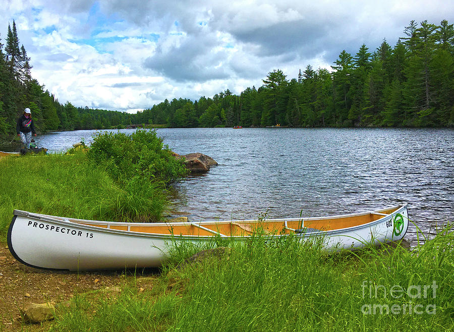Joe Lake Canoe in Algonquin Park Photograph by Nina Silver