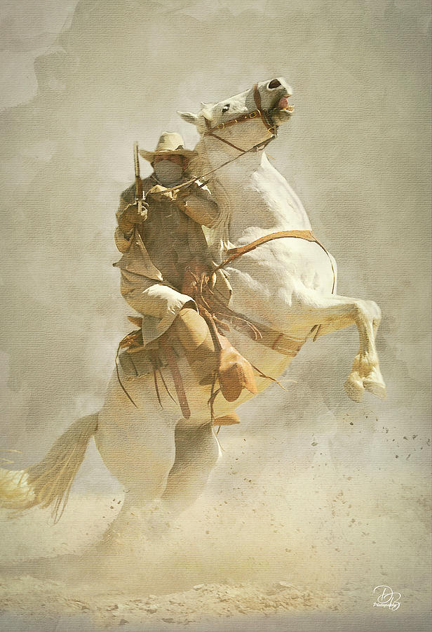 Horse Photograph - Joe Pepper - Stuntman by Debra Boucher