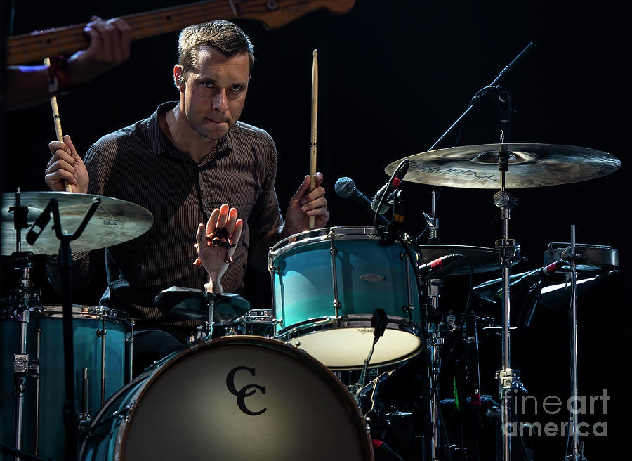 Joe Plummer on Drums with The Shins Photograph by David Oppenheimer